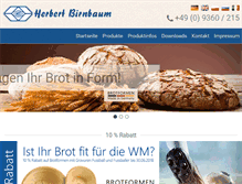 Tablet Screenshot of herbert-birnbaum.de